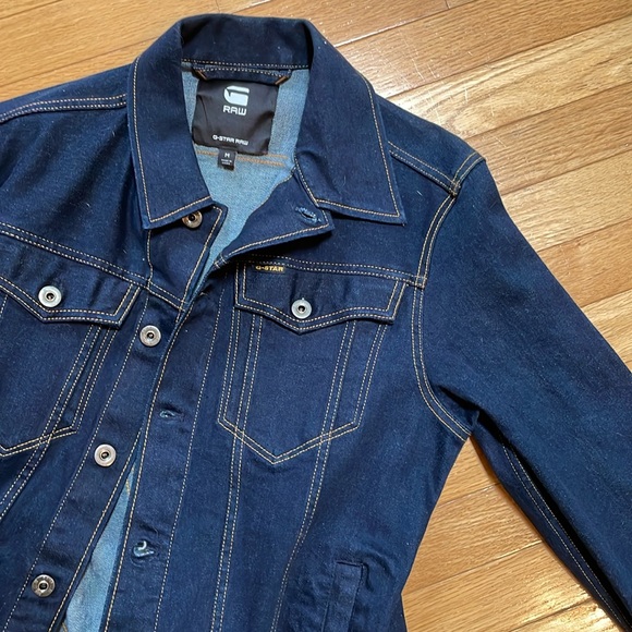 Men’s G-Star Raw denim button down slim denim jacket - Picture 2 of 11